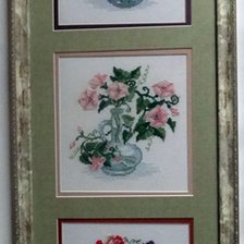 Работа «Триптих "Букетики цветов"»