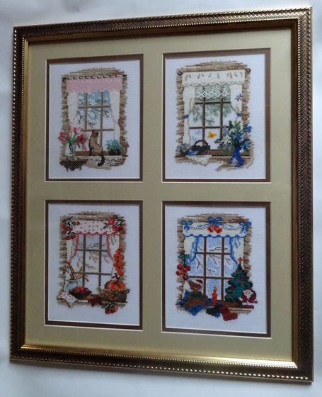 Работа «Времена года. Окна»