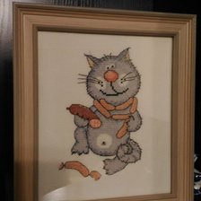 Работа «Забавный кот»