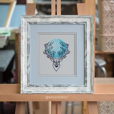 Работа «Олень и голубой шар /Наташа Кофф (оформленное)»