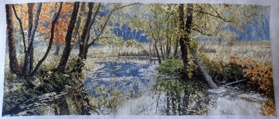 Работа «Речушка на опушке»