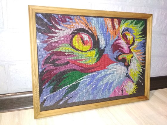 Работа «Радужный кот»