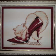 Работа «кошечка в туфельке»