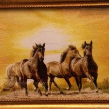 Работа «ЛОШАДИ И ВОСХОД СОЛНЦА»