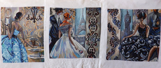 Работа «Триптих : " Эффектные женщины в роскошных местах "»