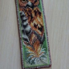 Работа «Книжная закладка (филин)»
