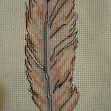 Работа «Книжная закладка (перо)»