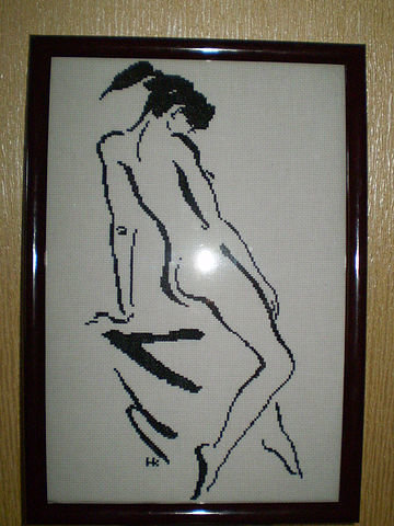 Работа «монохром_девушка»