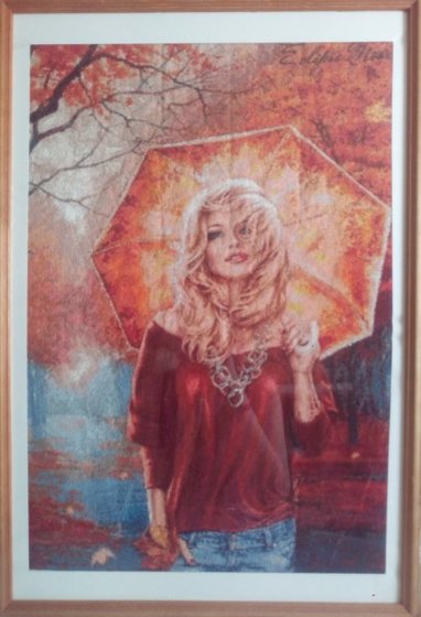 Работа «Девушка-осень»