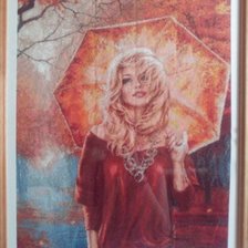 Работа «Девушка-осень»