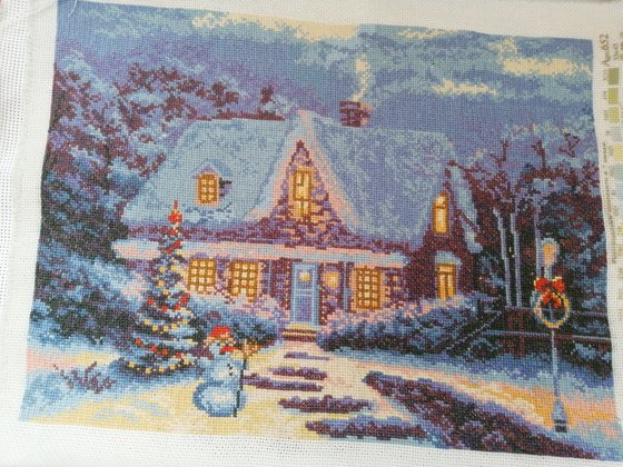 Работа «Рождественский домик»