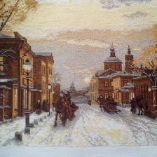 Работа «Зимняя Москва»
