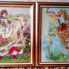 Работа «"Украиночка" и "Весна красна" по мотивам работ Н. Старовойтовой»