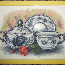 Работа «"Чаепитие" в рамке.»