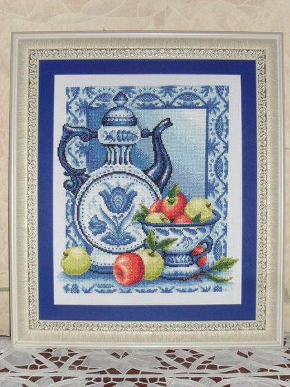 Работа «Гжель. Наливные Яблочки - 2»