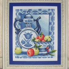 Работа «Гжель. Наливные Яблочки - 2»