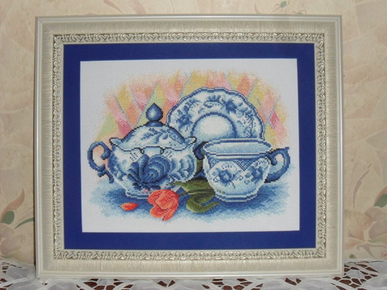 Работа «Гжель. Чаепитие - 2»