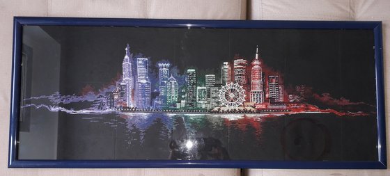 Работа «Ночной город»