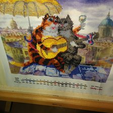 Работа «коты на крыше»