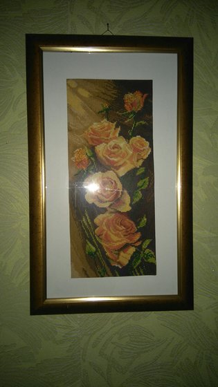 Работа «Розы в цвету»