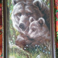 Работа «Медведица с медвежонком»