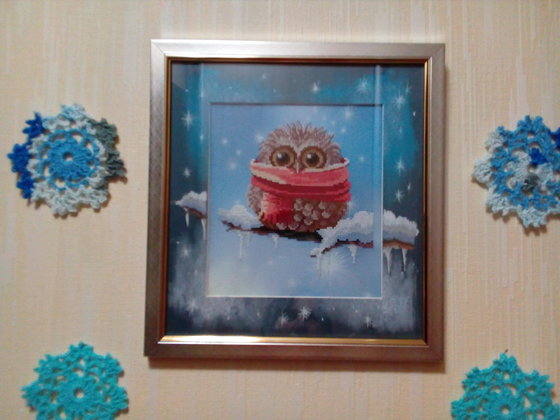 Работа «Сова "Зима".»