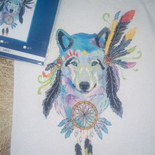 Работа «Индейский волк»