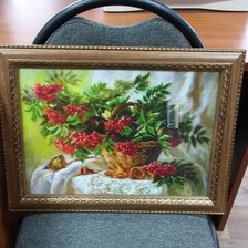 Работа «Натюрморт с рябиной»