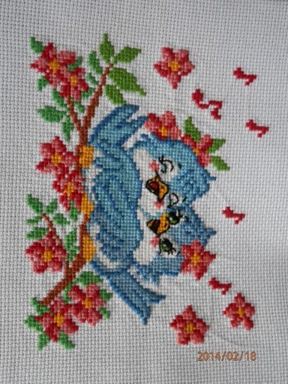 Работа «Птички на ветке»