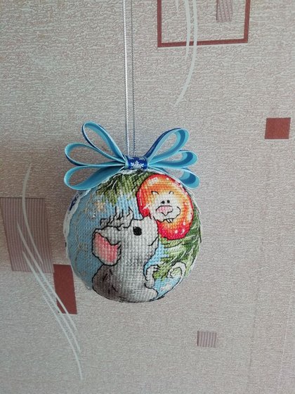 Работа «новогодний шарик»