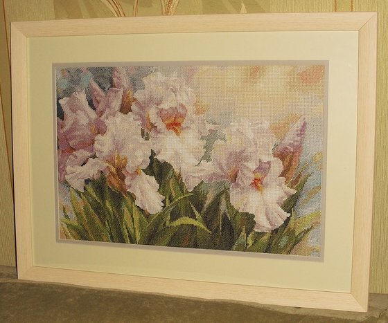 Работа «Белые ирисы»