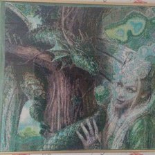 Работа «Девушка с драконом»