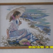 Работа «Девушка с зонтиком»