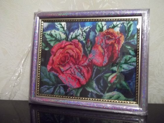 Работа «Розы в лунном свете»