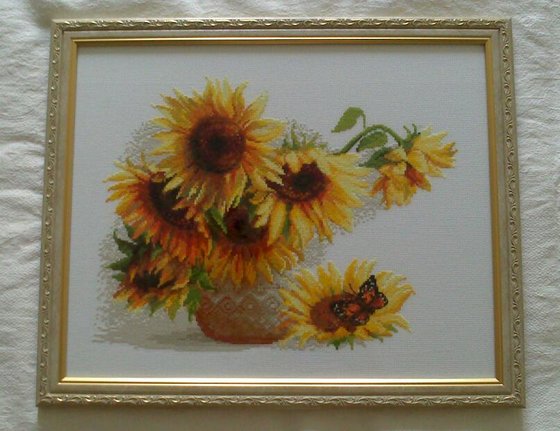 Работа «Подсолнухи»