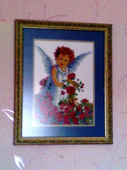 Работа «Ангел с цветами»