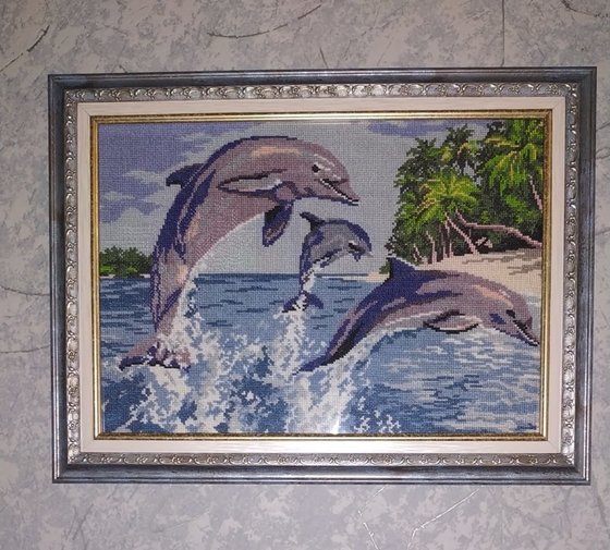 Работа «дельфины в оформлении»