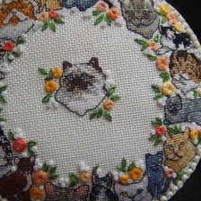 Работа «Игольница" Кошек много не бывает"»