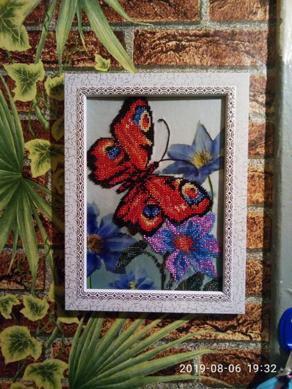 Работа «Вышивка биссером“Бабочка”»