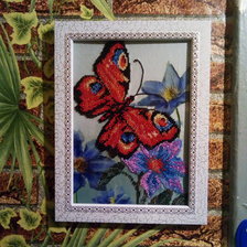 Работа «Вышивка биссером“Бабочка”»