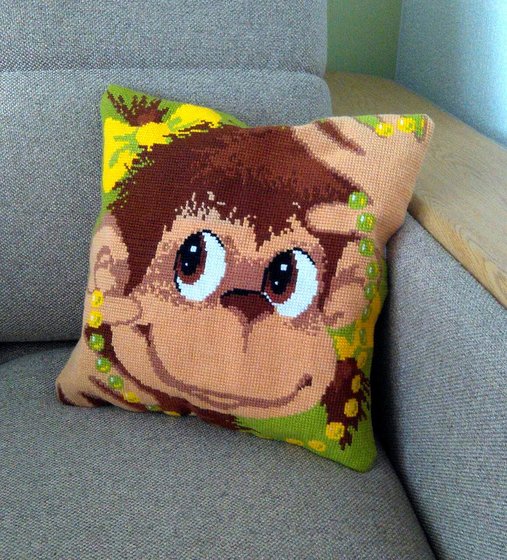 Работа «Подушка "Обезьянка".»