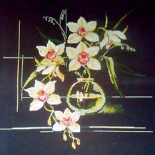 Работа «букет орхидей»
