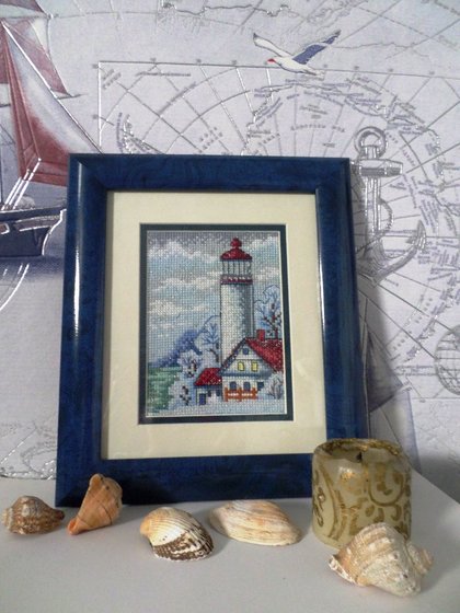 Работа «зимний маяк :))»