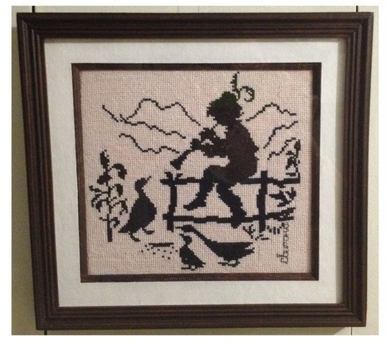 Работа «"Дети". Мальчик с дудочкой. монохром.»