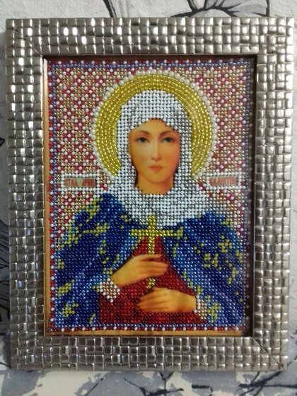 Работа «Св.Валентина, вышивалась для свекрови»