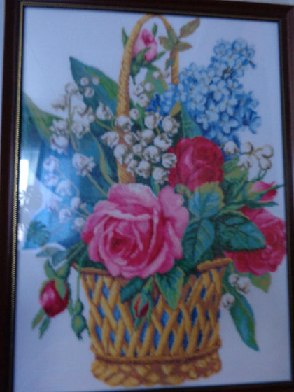 Работа «корзина с цветами»