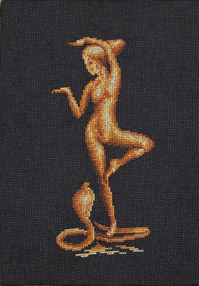 Работа «Девушка с коброй»