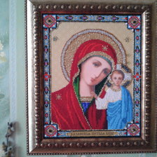 Работа «Божья матерь с младенцем.»