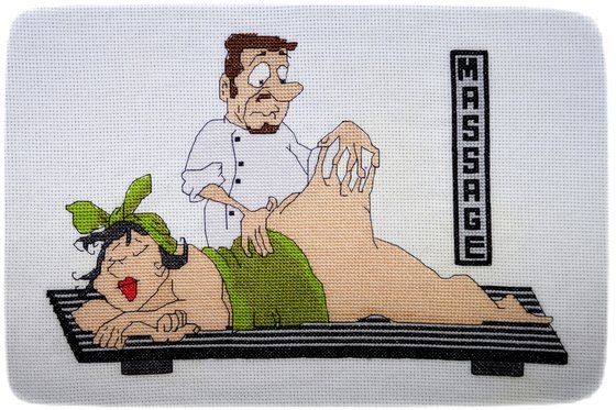 Работа «Массажист с пациенткой.»