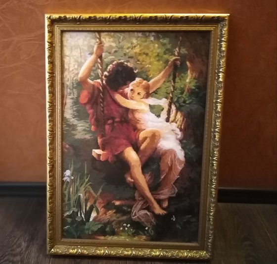 Работа «Двое на качелях»